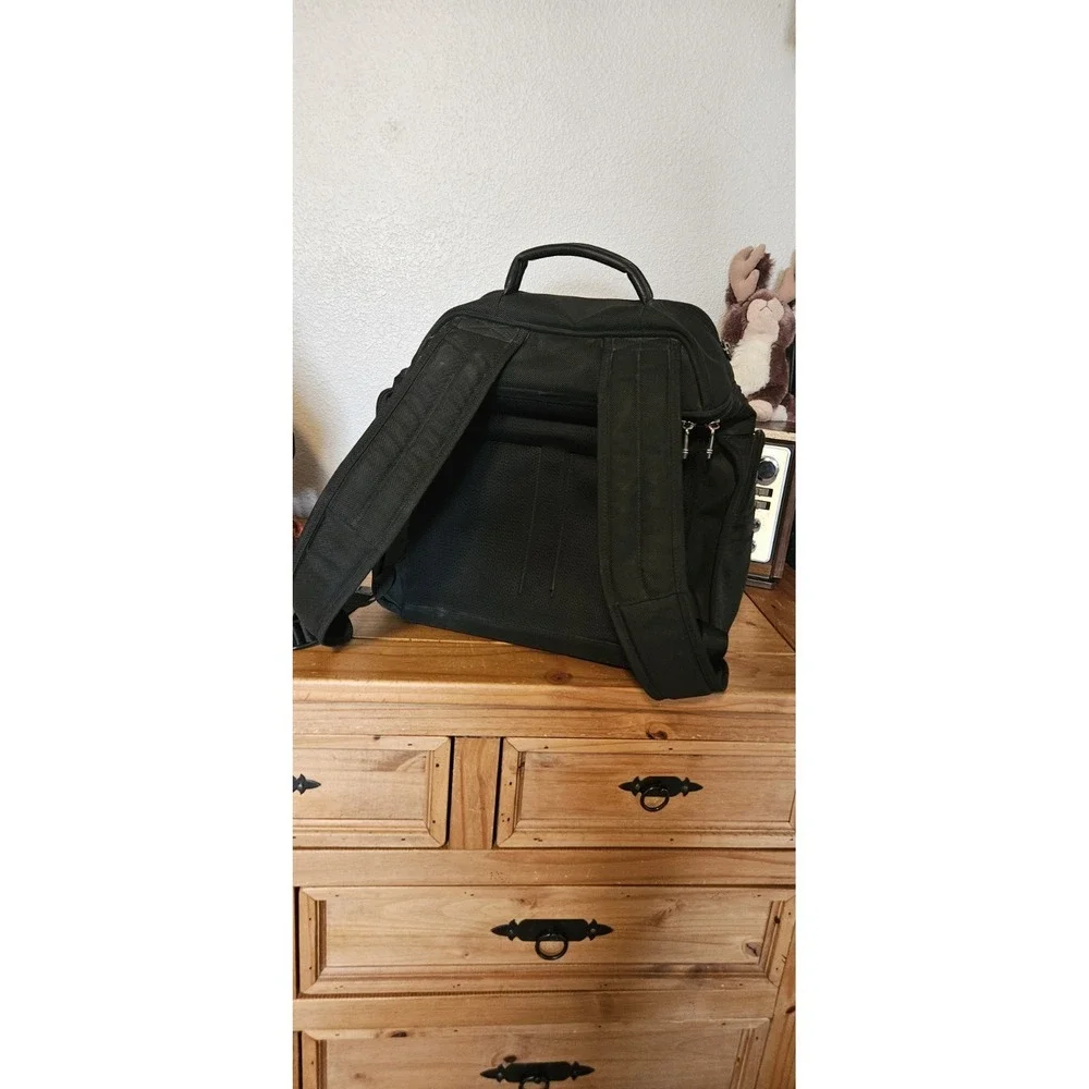 TUMI‎ Alpha Brief Pack Backpack Laptop Tablet Black Nylon Bag